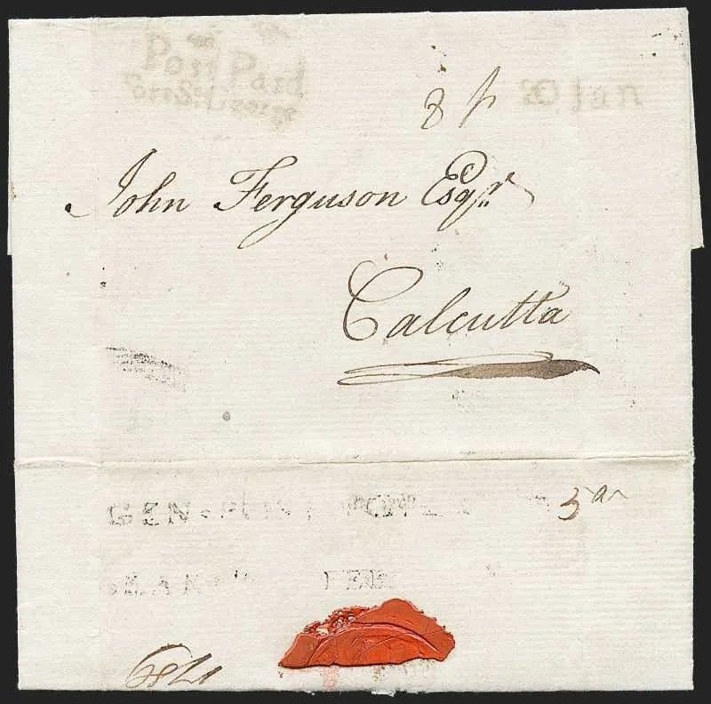 A pre-1854 Indian cover — Sale 1286 Lot 27