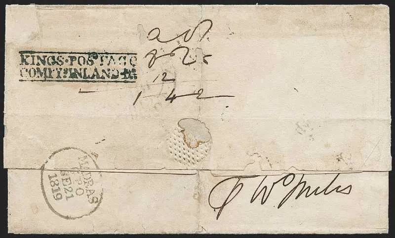 A pre-1854 Indian cover — Sale 1286 Lot 29