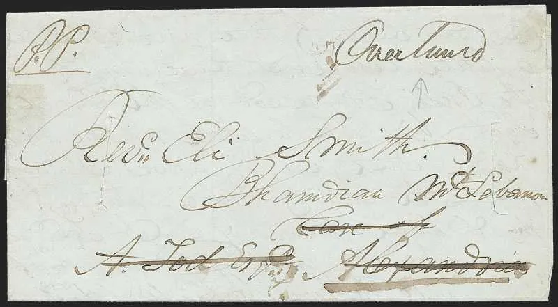 A pre-1854 Indian cover — Sale 1286 Lot 30