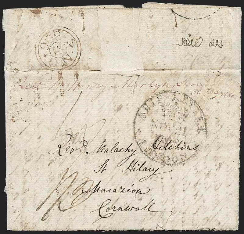 A pre-1854 Indian cover — Sale 1286 Lot 38