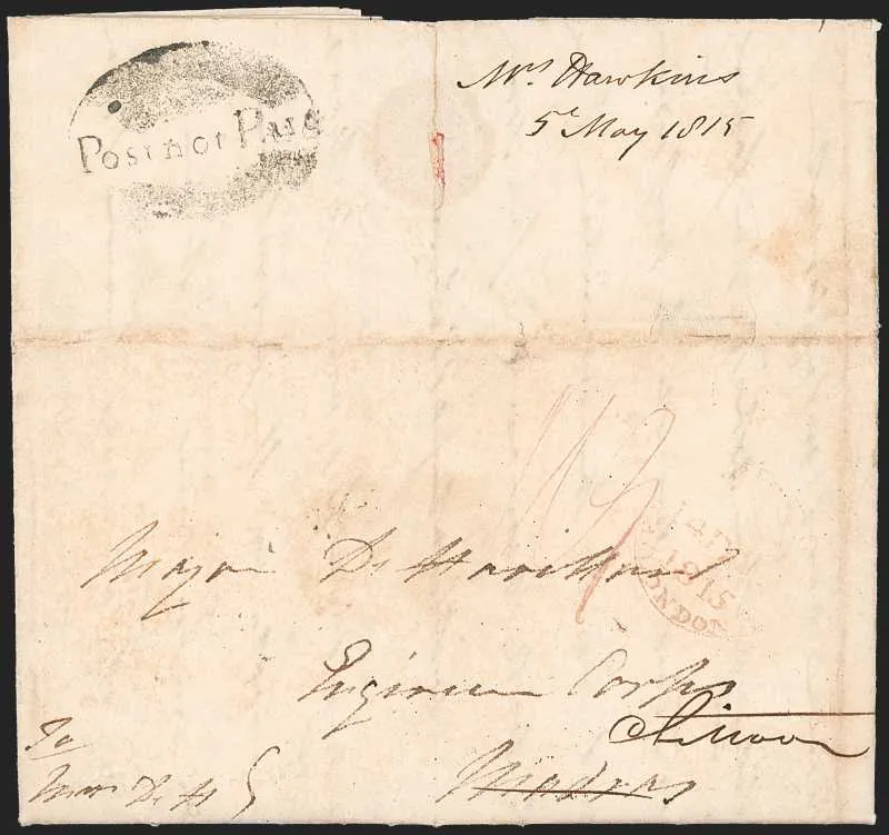 A pre-1854 Indian cover — Sale 1301 Lot 6027