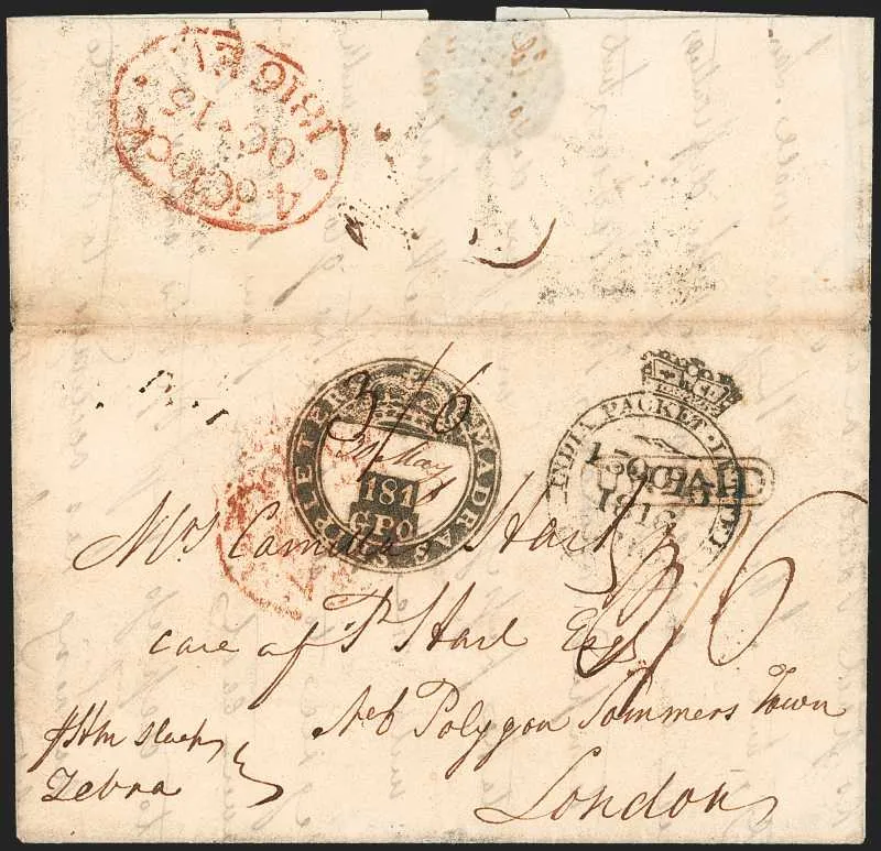 A pre-1854 Indian cover — Sale 1301 Lot 6028