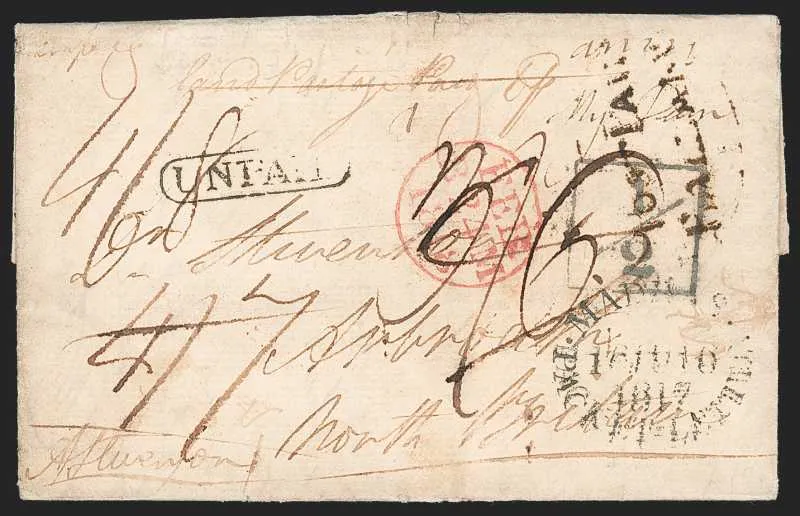 A pre-1854 Indian cover — Sale 1325 Lot 3001