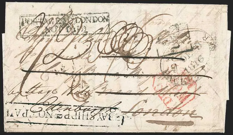 A pre-1854 Indian cover — Sale 1325 Lot 3003