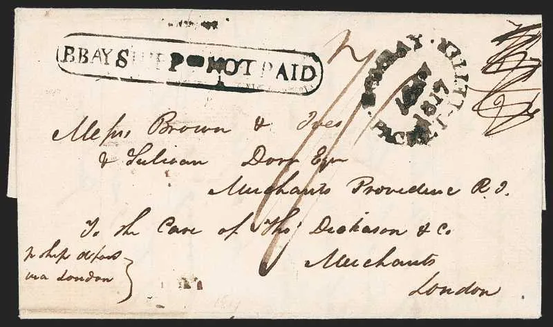 A pre-1854 Indian cover — Sale 1325 Lot 3004