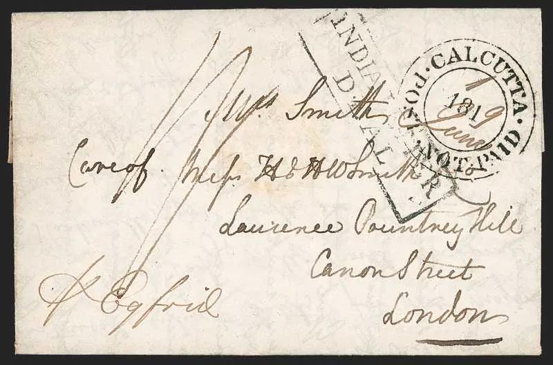 A pre-1854 Indian cover — Sale 1325 Lot 3010