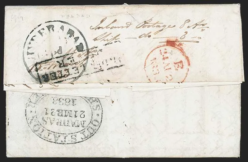A pre-1854 Indian cover — Sale 1325 Lot 3019