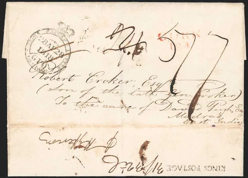 A pre-1854 Indian cover — Sale 1325 Lot 3033