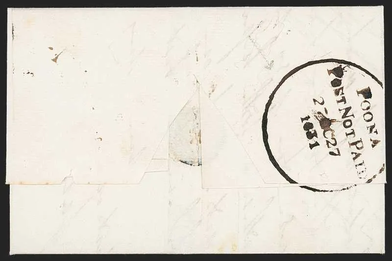 A pre-1854 Indian cover — Sale 1325 Lot 3056