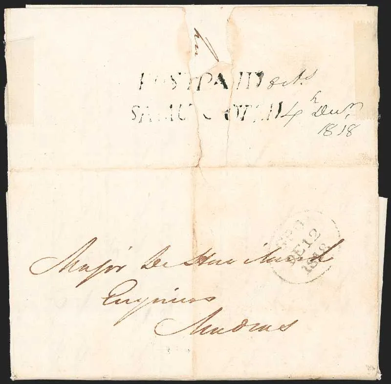 A pre-1854 Indian cover — Sale 1325 Lot 3064