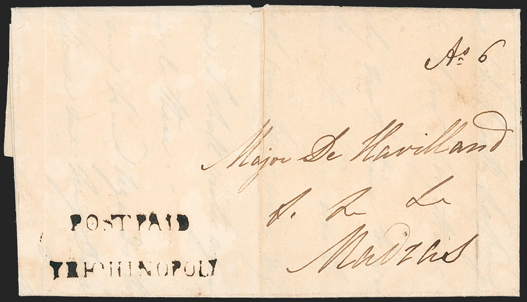 A pre-1854 Indian cover — Sale 1325 Lot 3074