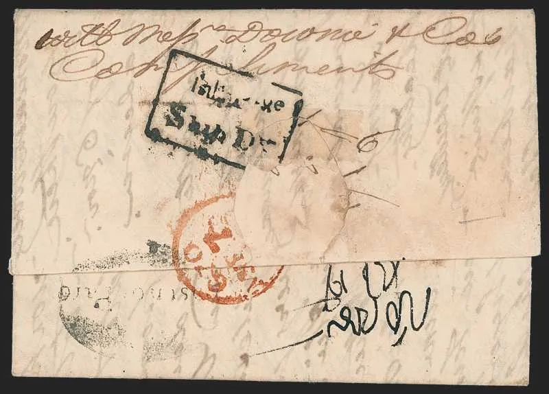 A pre-1854 Indian cover — Sale 9020 Lot 10074