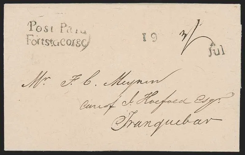 A pre-1854 Indian cover — Sale 9020 Lot 10075