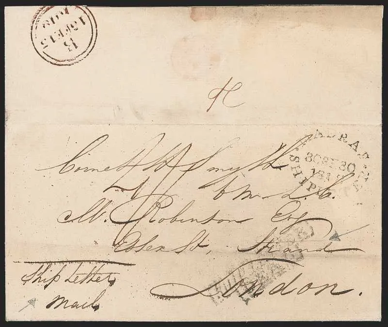 A pre-1854 Indian cover — Sale 9020 Lot 10082