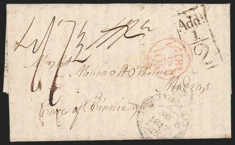 A pre-1854 Indian cover — Sale 9020 Lot 10085