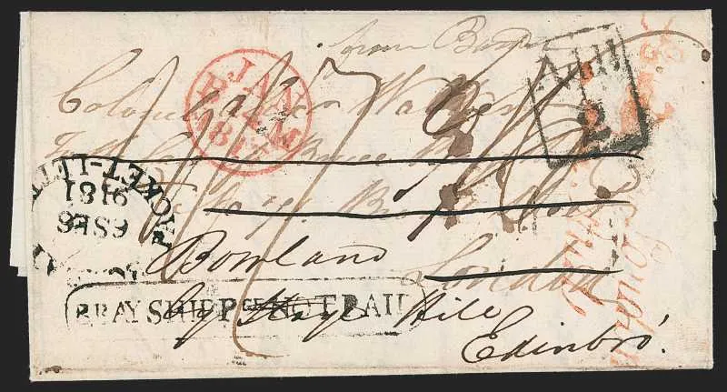 A pre-1854 Indian cover — Sale 9042 Lot 10025