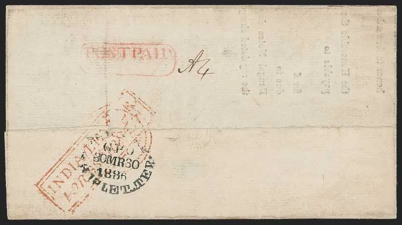 A pre-1854 Indian cover — Sale 9042 Lot 10093