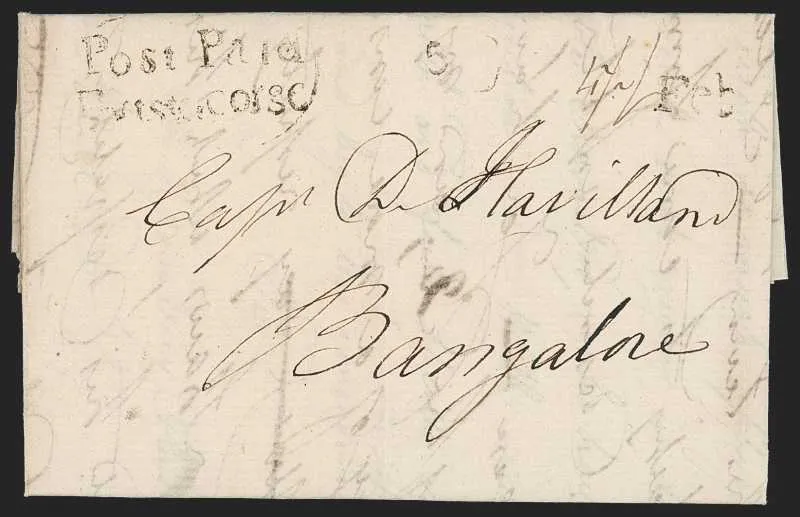 A pre-1854 Indian cover — Sale 9054 Lot 10058