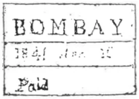 Bombay HG 18a handstamp