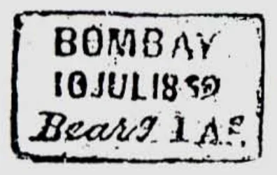 Bombay HG 27 handstamp