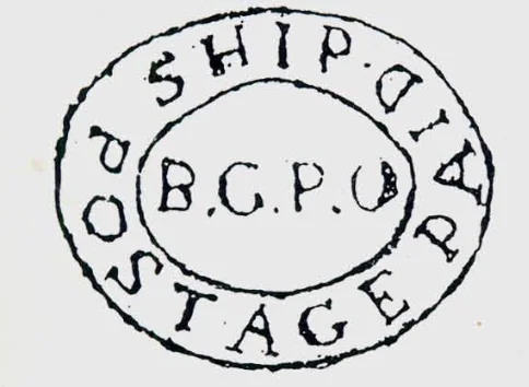SD4 handstamp from Bombay