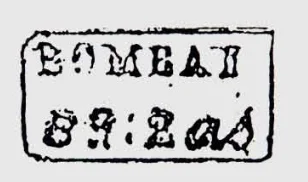 Bombay SR20 (Handstamp)