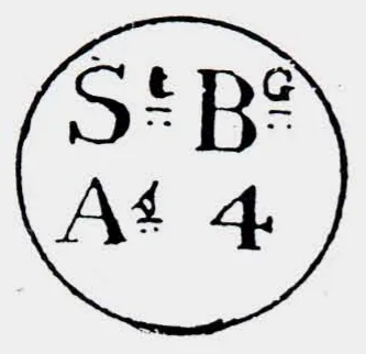Bombay SR27 handstamp