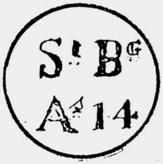 Bombay SR32 handstamp