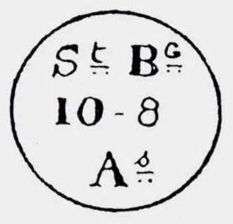Bombay SR35 handstamp