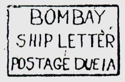 Bombay SR8 handstamp