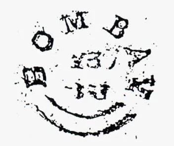 Bombay X1 handstamp