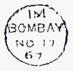 Bombay X12 handstamp