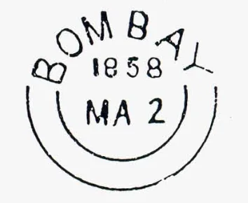 Bombay X2 handstamp