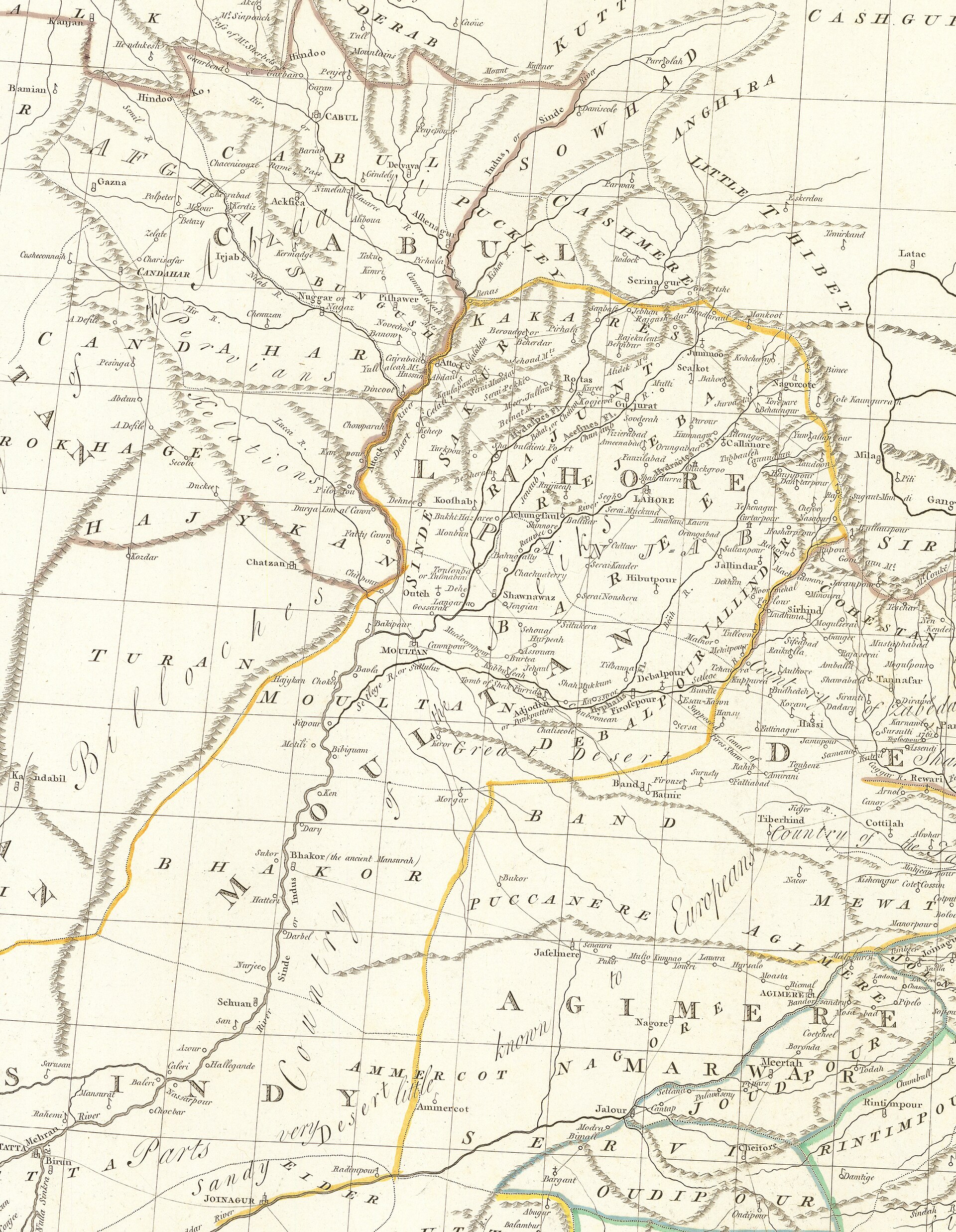 The Punjab, “Country of the Sikhs” — James Rennell, 1782