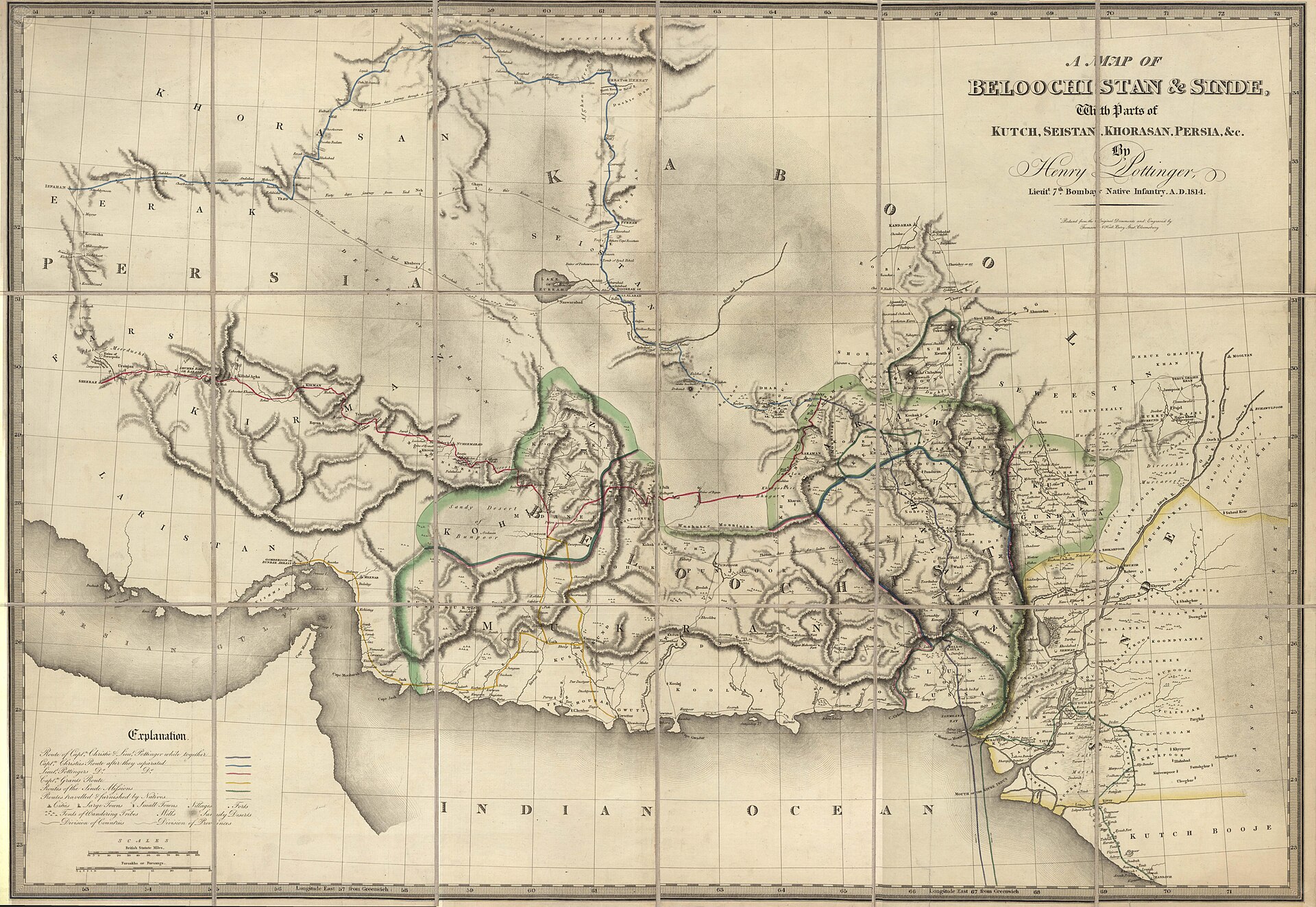 Beloochistan & Sinde — c. 1840