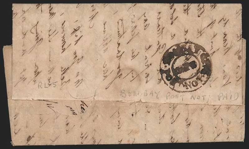 1829 Bombay HG 12 pre stamp cover — COV-207