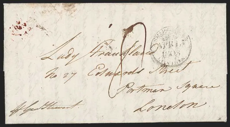 Calcutta SD2 pre stamp cover — front (COV-215)