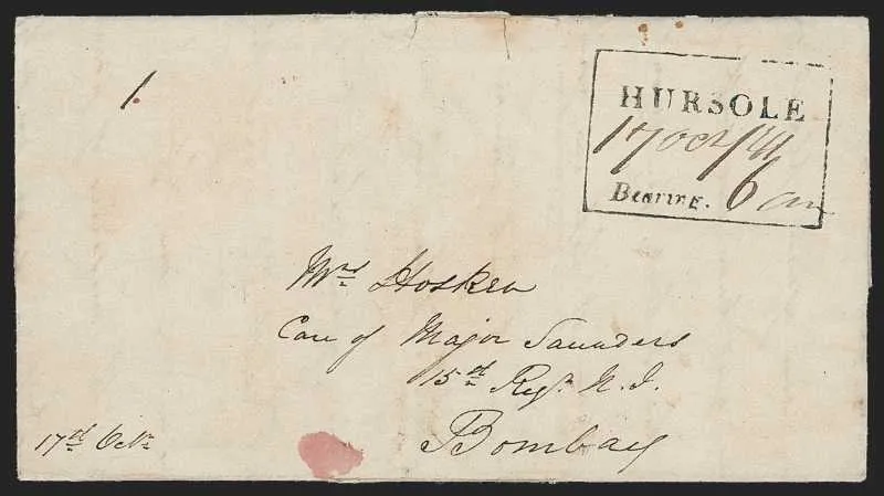1841 Hursole HG 2 pre stamp cover — COV-248