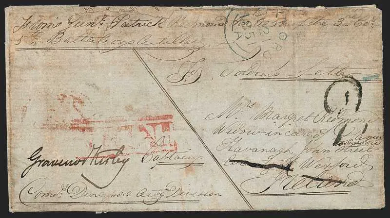 1851 Dinapore HG 6 pre stamp cover — COV-408