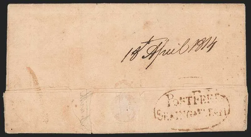 18 April 1814 Seringapatam HG 4 pre stamp cover — COV-501