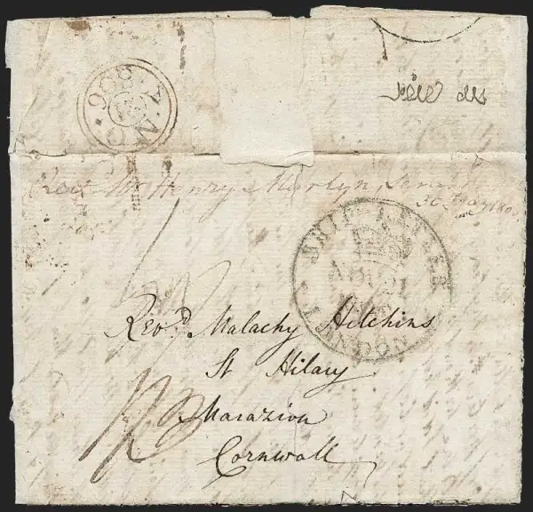 Serampore pre-1854 cover, Robert A. Siegel Auction Galleries lot 38