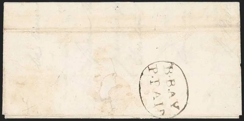 Bombay HG 2 pre-1854 cover, Spink lot 6004