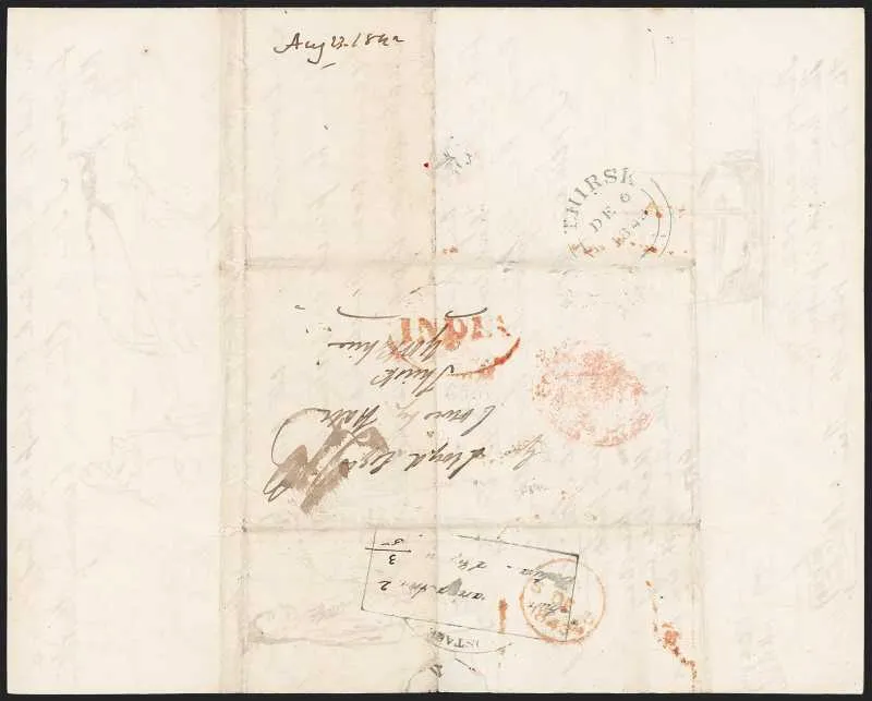 Bombay SR5 pre-1854 cover, Robert A. Siegel Auction Galleries lot 10030