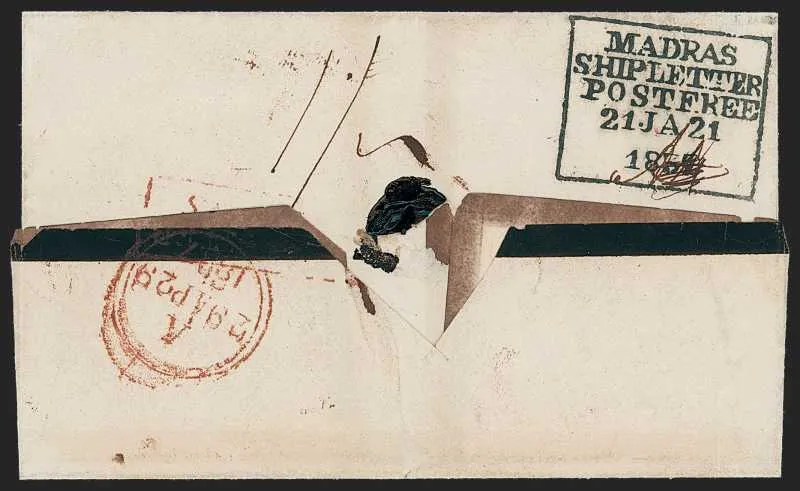 Madras SD17 pre-1854 cover, Auktionen Gaertner lot 10095