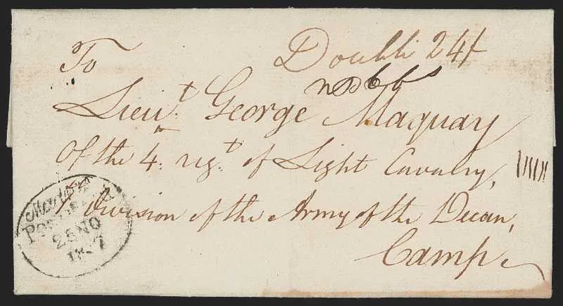 Madras HG 7 pre-1854 cover, Robert A. Siegel Auction Galleries lot 10059