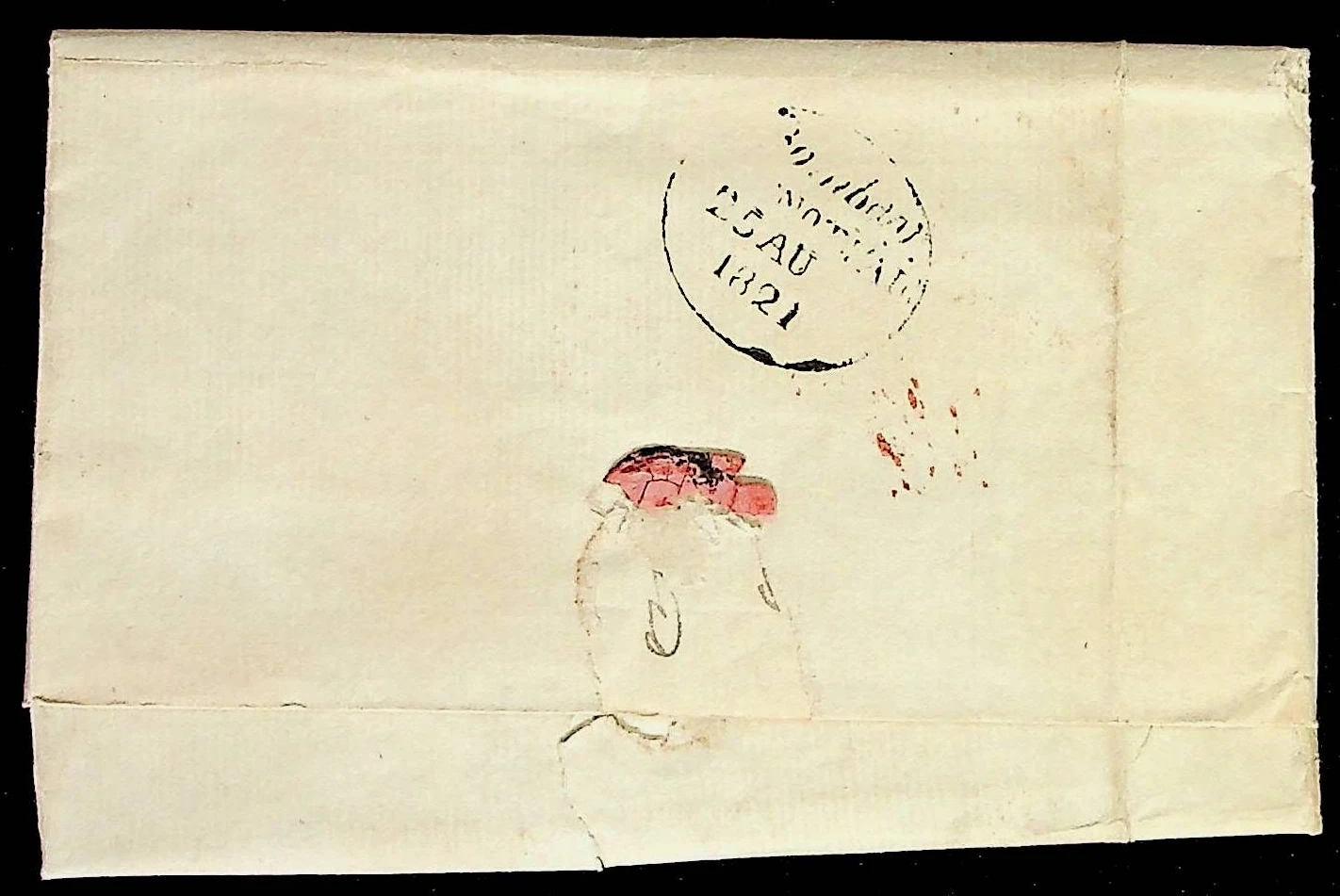Bombay HG 8 pre-1854 cover, Sephils lot 0084