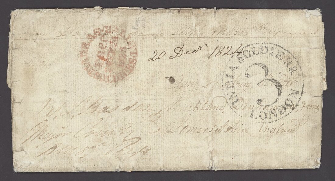 Madras SD10 pre-1854 cover, Spink lot 381