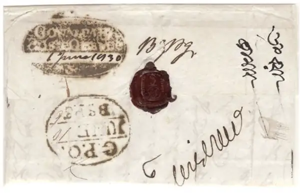 COV-757 pre stamp cover
