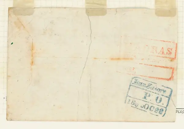 Pre-stamp cover of India — Bangalore HG 17, COV-4273, 22 October 1855