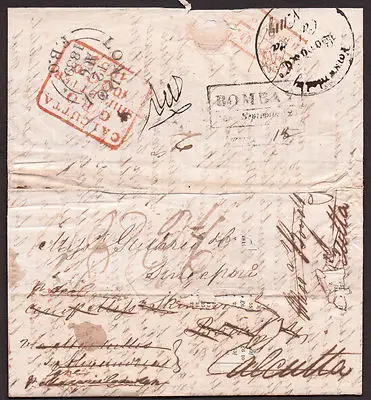 Bombay HG 20 pre-1854 cover
